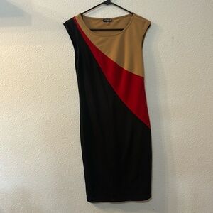 Venus midi colorblock dress size small